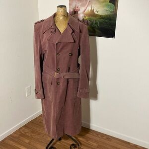 Jon Regale sportswear corduroy coat 40 vintage cotton rose pockets belt Belgium